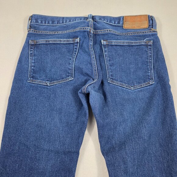 J. Crew Jeans Mens 32x30 Denim Slim Fit Narrow Leg Style 484 Dark Wash - Picture 4 of 12